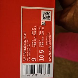 Nike Air Trainer SC High in White and Gray